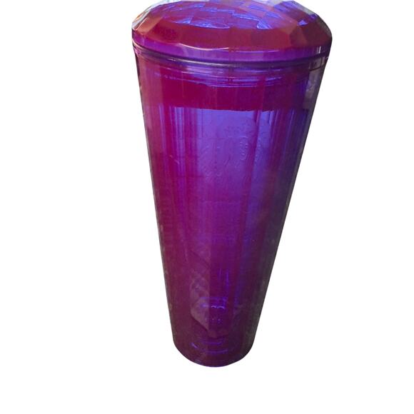 Starbucks 2021 Fall Purple Blue Edge Glow Dome 24oz Cold Cup Tumbler - Picture 2 of 3